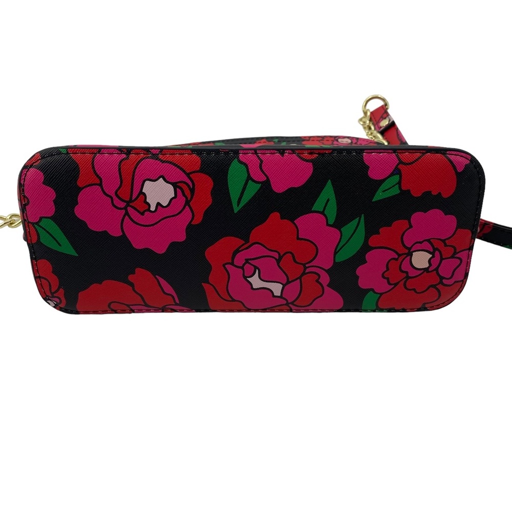 Betsey Johnson Rose Floral Gold Chain Small Purse - Picture 7 of 13